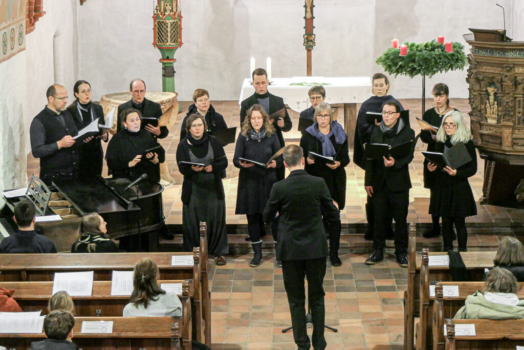 Der Chor bei einer Probe